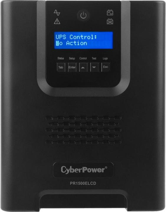 Produktbild Cyberpower PR1500ELCD Line-Interactive 1500VA/1350W Sinsuwelle AVR LCD Ausgang(8) IEC RS232 USB HID EPO SNM... (1500 VA, 1350 W, Line-Interaktiv USV)