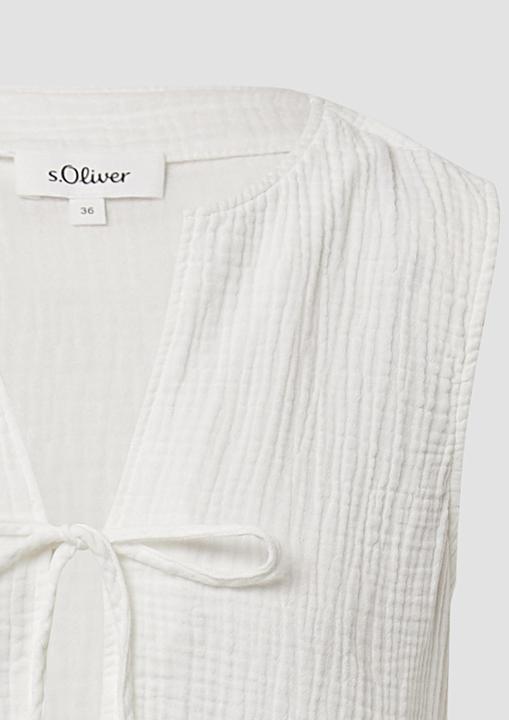 Immagine prodotto s.Oliver Bluse Ärmellose Bluse im Relaxed Fit mit Bindedetail (32)