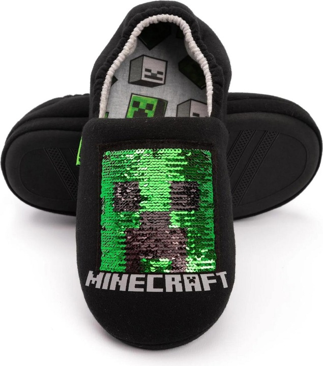 Actual product image Minecraft Boys Sequin Slippers (33)