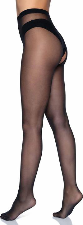 Productafbeelding Leg Avenue Sheer Cchless Panty ZwartOS (Eén maat voor iedereen)