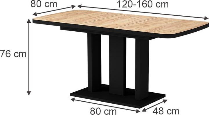 Produktbild Vicco Esszimmertisch Fenaro (120 x 120 x 77.30 cm)