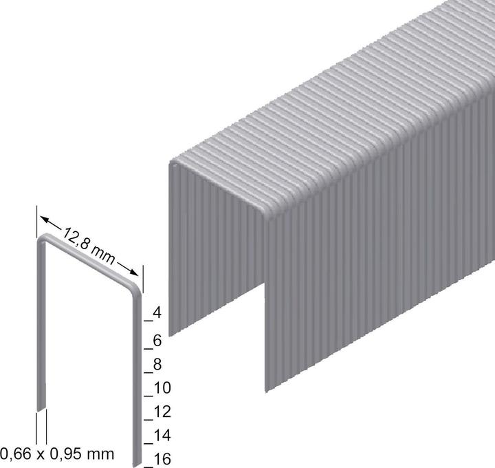 Produktbild Prebena Heftklammern verzinkt16 mm
