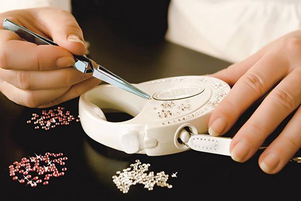 Produktbild Flexi Glam Splash Mystic with Swarovski crystals S - Hund Rückziehbare Leine - 3 m - Schwarz (S, Hund, Spazieren)