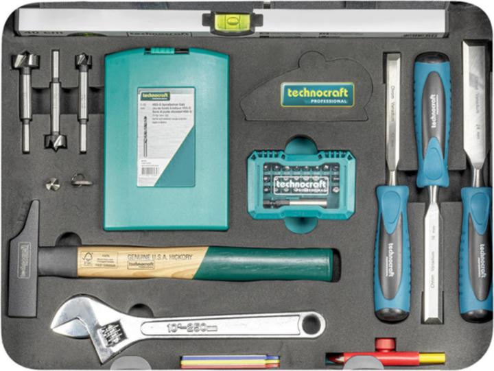 Actual product image technocraft Aluminium tool case Pro Wood 4 (126 pieces)