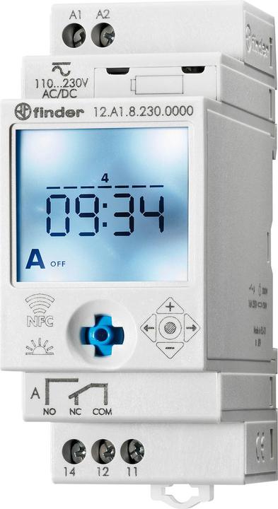 Produktbild Finder Zeitschaltuhr 1 Wechsler, 16A 12.A1.8.230.0000
