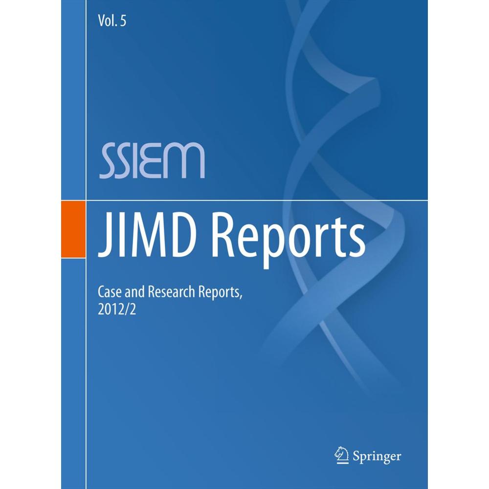 JIMD Reports - Case and Research Reports, 2012/2, Fachbücher