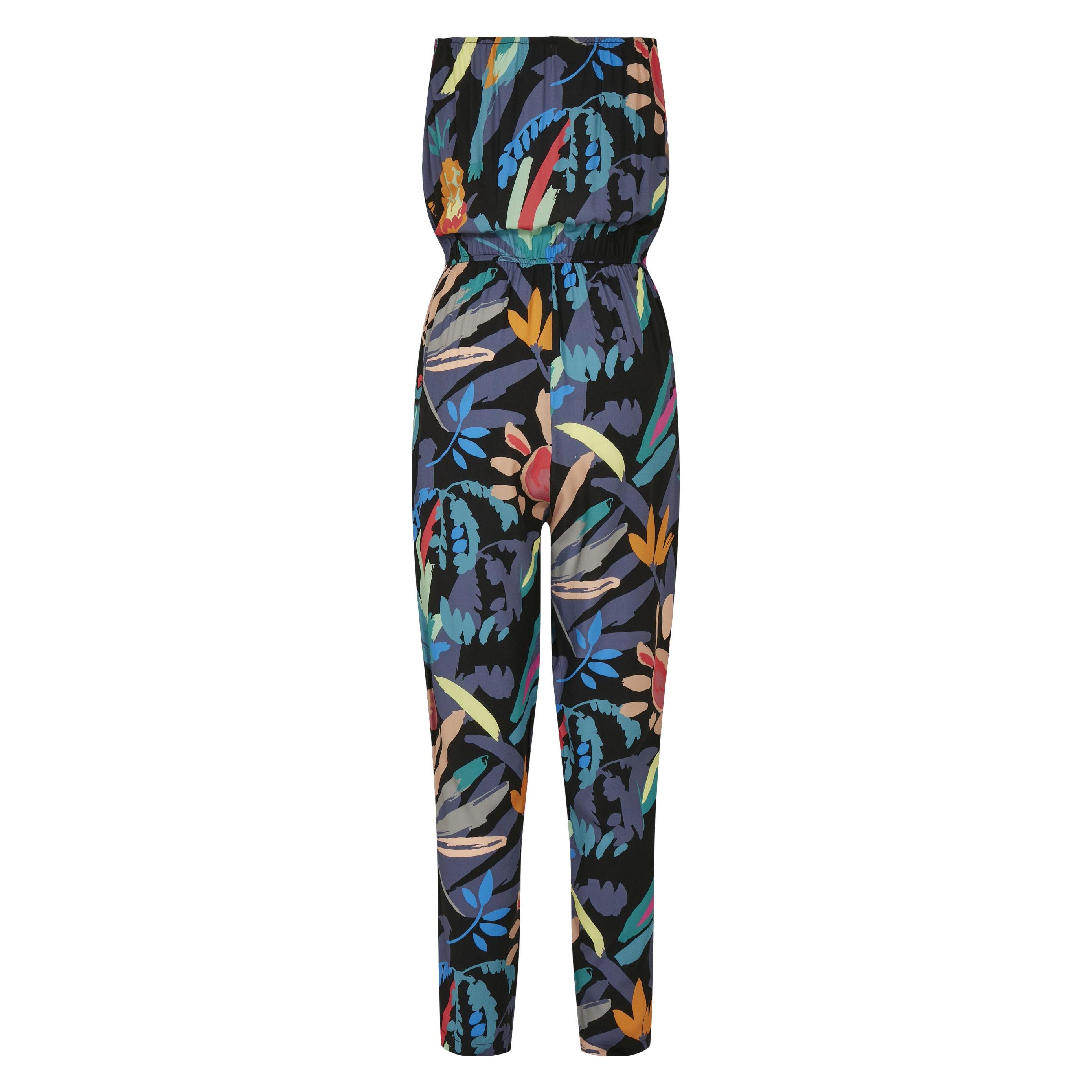 Urban Classics, Damen, Jumpsuits, Ladies Viscose Bandeau Jumpsuit, Schwarz, (Xs)