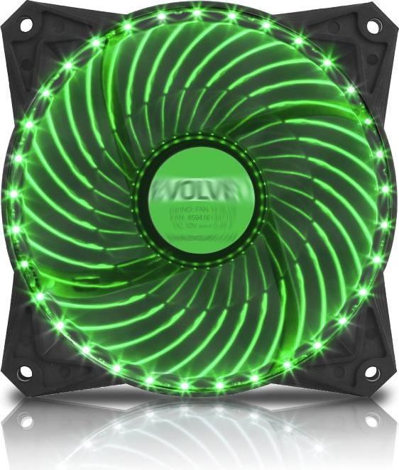 Evolveo ventilátor, LED 33 bodÅ¯, zelenÃ½ (120 mm)