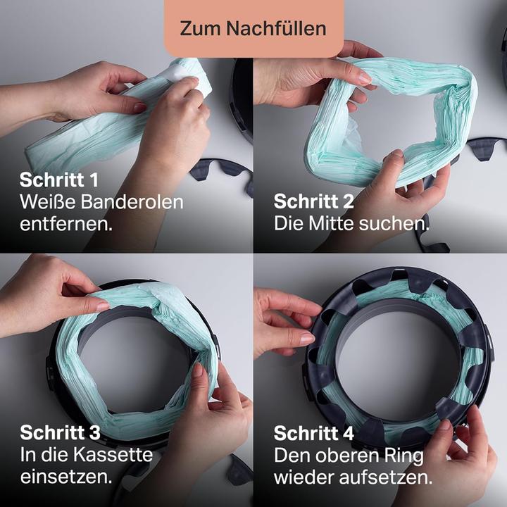Actual product image Tommee Tippee 3er-Set Twist & Click Windeleimer-Nachfüllpack