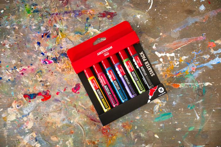 Actual product image Amsterdam Marker Basicset 6 colours (6 x)