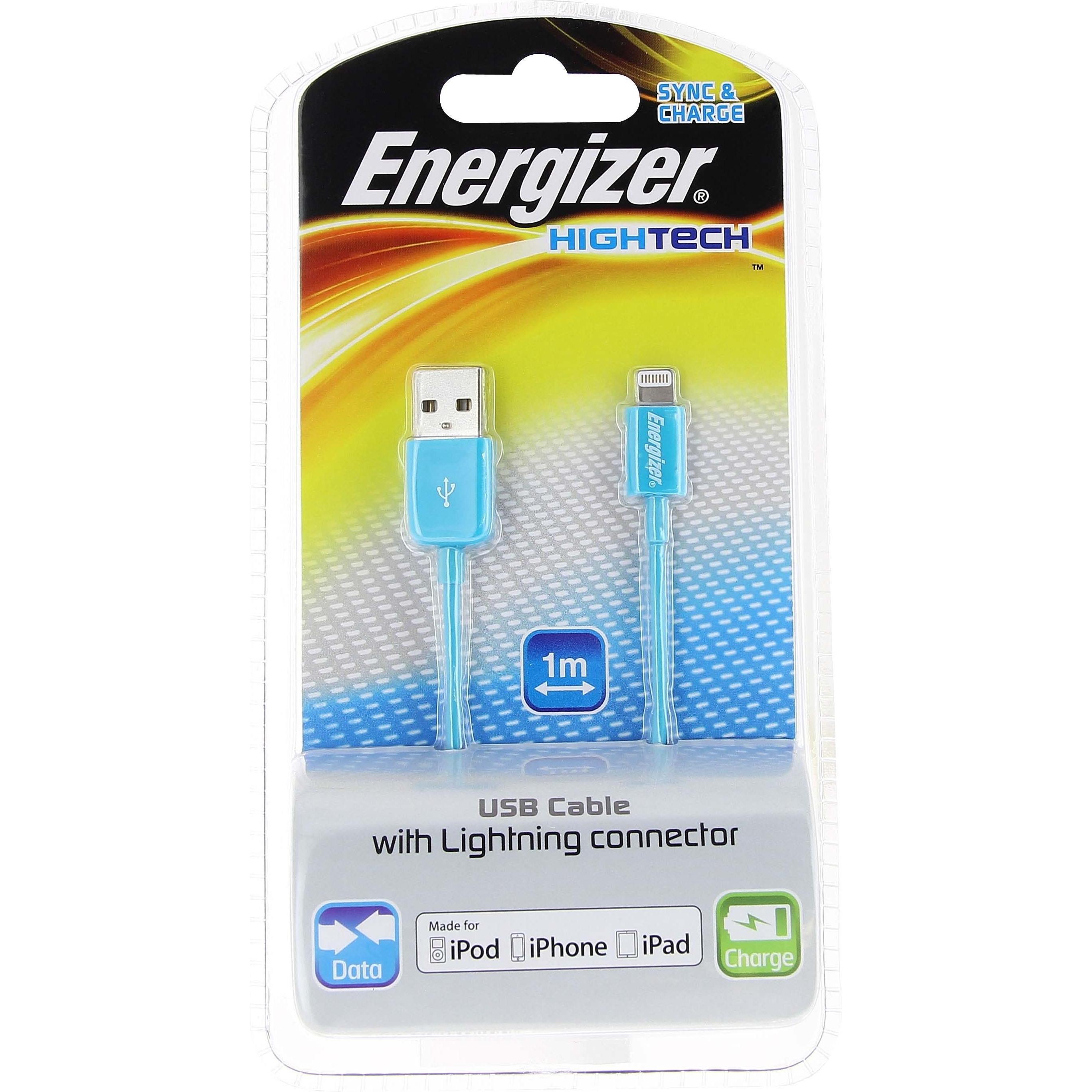 Thumbnail - Energizer MFI High Tech Anschkusskabel (1 m, USB 2.0), USB Kabel