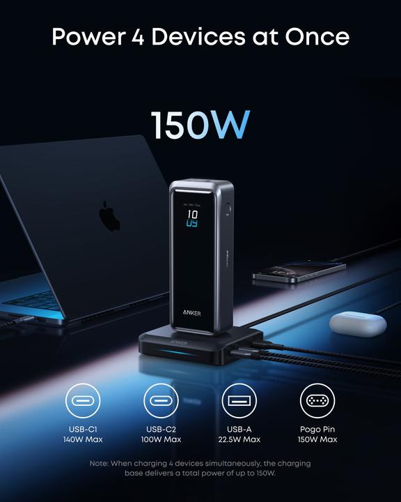 Produktbild Anker Premium-Ladestation (150 W, 4 Ports)