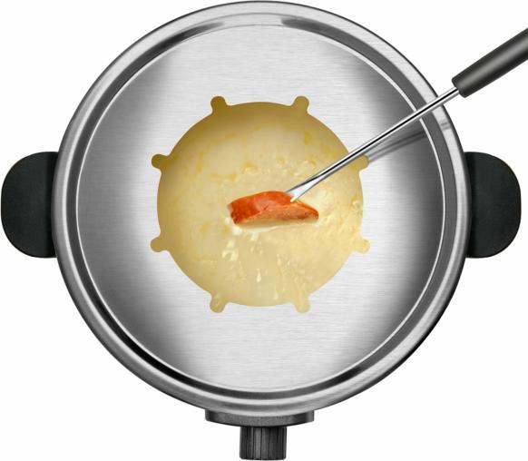 Actual product image Taurus FF2 Fondue Machine, 2L (Cheese fondue, Chocolate fondue)