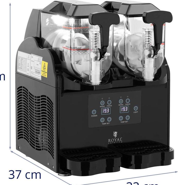 Produktbild Royal Catering Slush-Maschine Slushy Maker Slush-Eismaschine Slush Ice Maschine 2 x 3 l 380 W