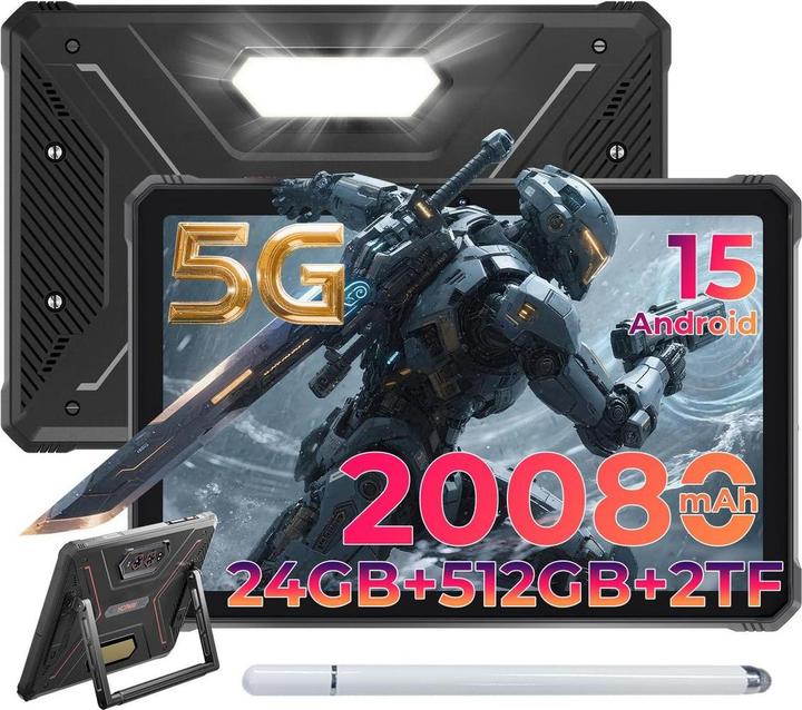 Actual product image Hotwav TAB R9 Ultra 5G tablet (red) (5G, 11", 512 GB, Red)