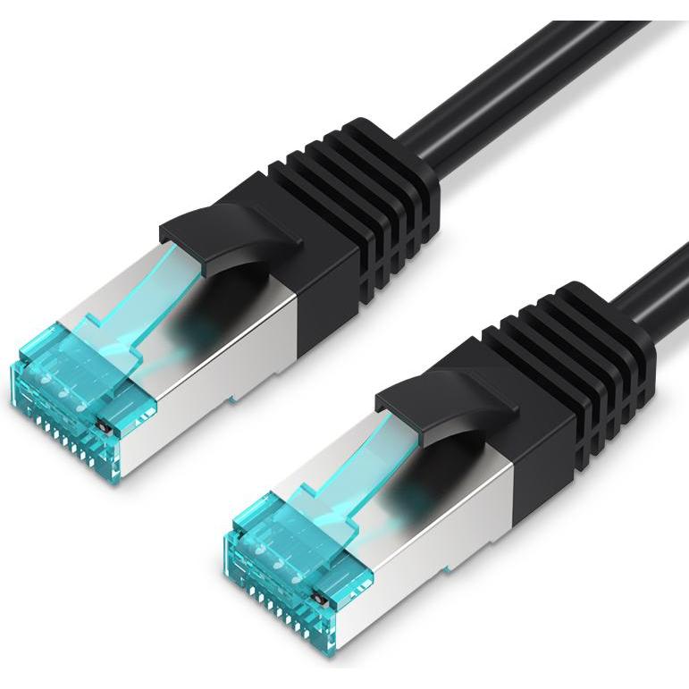 Vention Cat.5E FTP Patch Cable 0.75M Black, Netzwerkkabel