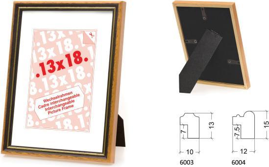 Immagine prodotto Debex Cornice in legno a clip - oro (9 x 13 cm)