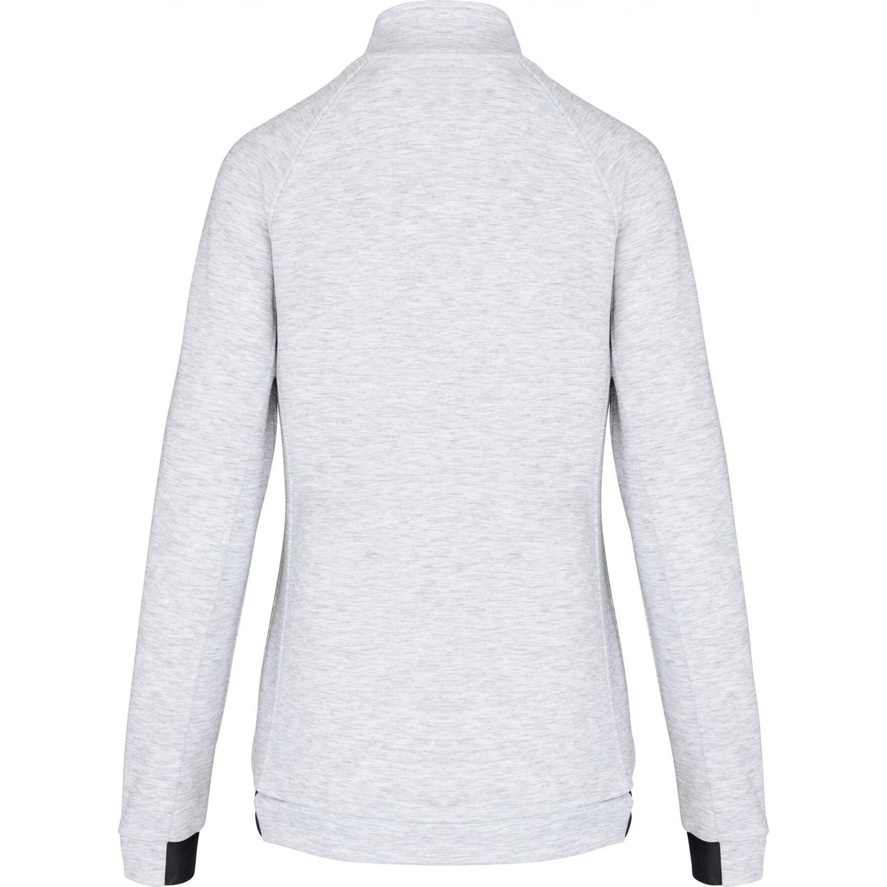 Thumbnail - Proact, Damen, Pullover, Sweatshirt zipper hochkragen Damen, Grau, (M)