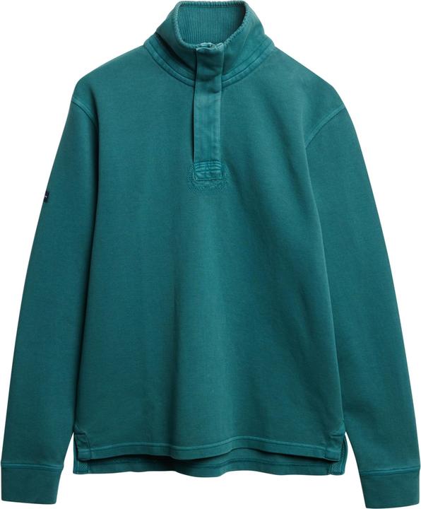 Produktbild Superdry Klassischer Pullover mit halblangem Reissverschluss aus Baumwollpikee (L)