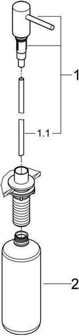 Produktbild Grohe Spülmittelspender COSMOPOLITAN f Flüssigseifen ha graph gebü