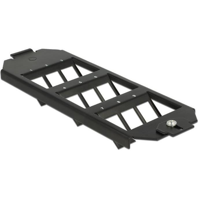 Delock Keystone Leergehäuse für Bodentank (Werkzeug), Kabel Zubehör, Schwarz