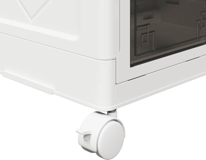 Actual product image vidaXL Storage box with wheels Stackable 4-tier 28 L (28 l)