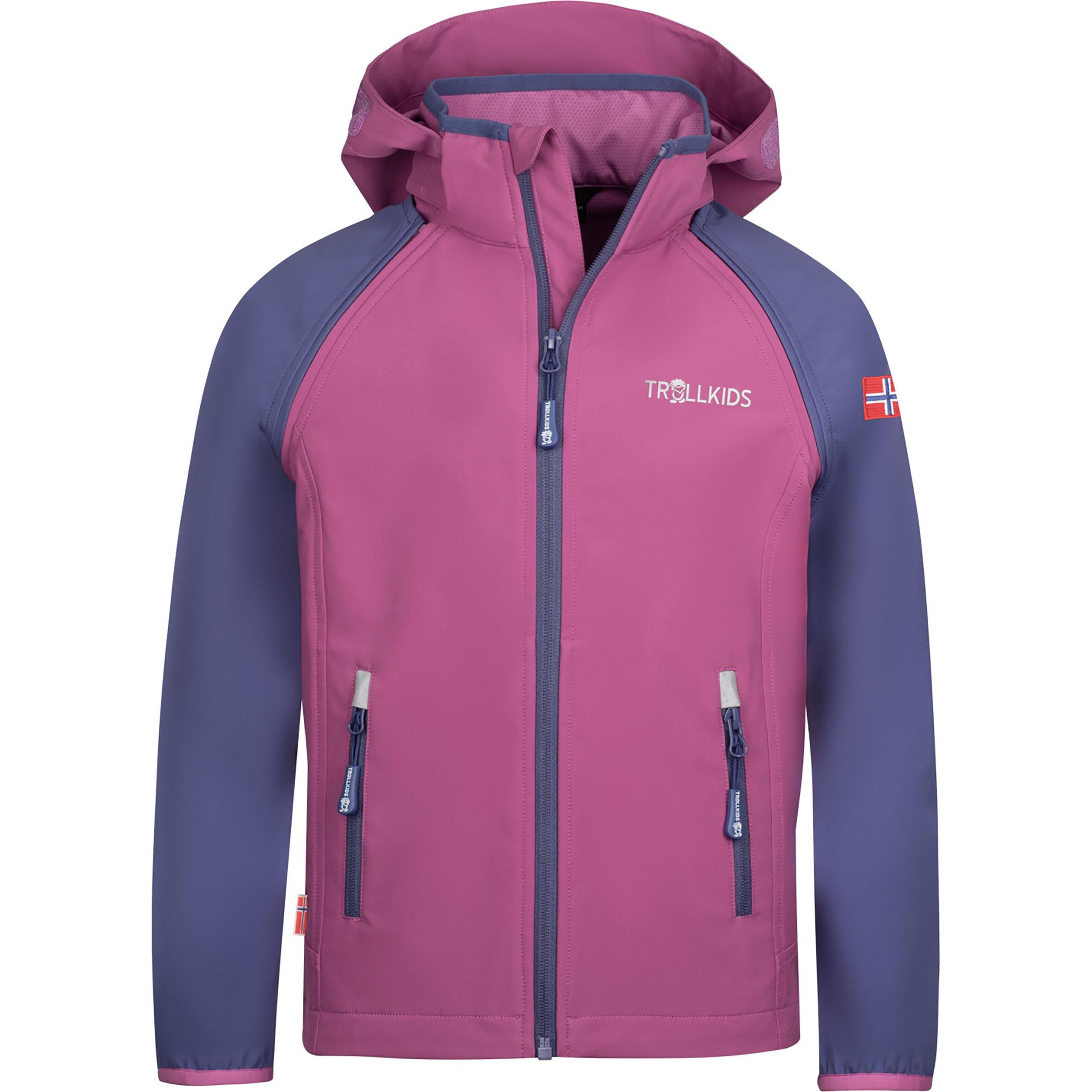 Trollkids, Jungen, Jacke, Kids Rondane Zip Off Jacket XT (176), Rosa, 176