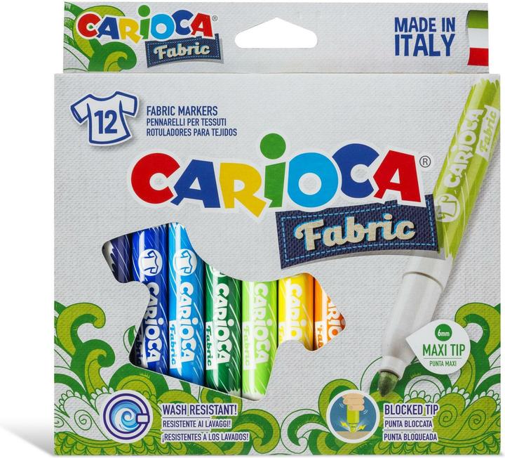 Actual product image Carioca Textile marker Fabric (12x)