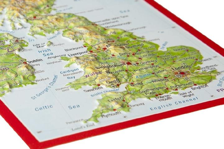 Produktbild 3D Reliefpostkarte Grossbritannien