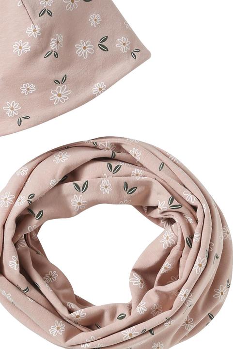 Actual product image Vertbaudet Mädchen-Set: Mütze & Rundschal mit Blumen