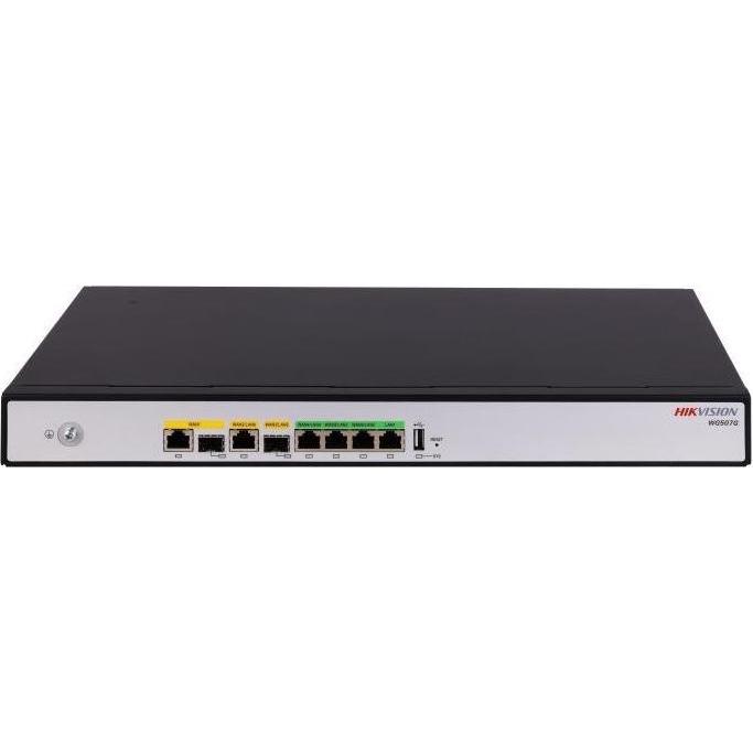 Hikvision DS-3WG507G-SI All-in-One-Router 7 Port Rackmontage, Router, Nero, Grigio