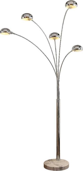 Produktbild Lindby Sarinio Stehleuchte mit Marmorfuss, chrom (E14)