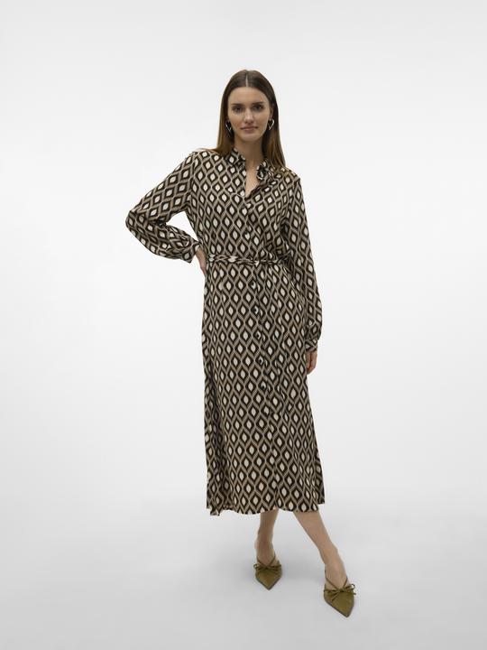 Actual product image Vero Moda VMVARIA Langes Kleid Hemdblusenkleid (XS)
