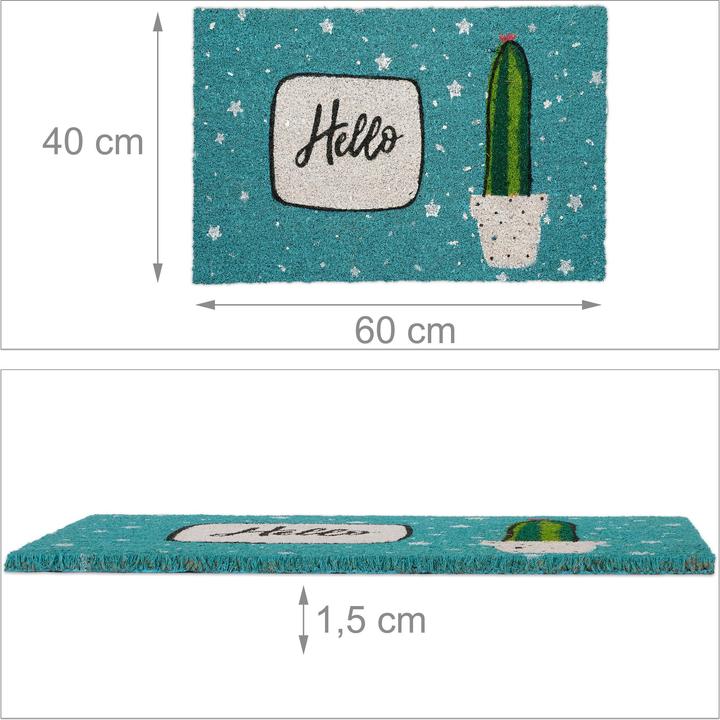 Actual product image Relaxdays Doormat (60 x 40 x 1.5 cm)