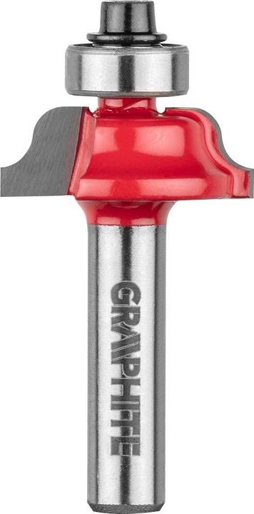 Graphite Widia cutter (form cutter with bearing, decorative, HM, 25.7 x 9.7 mm, shank 8 mm)