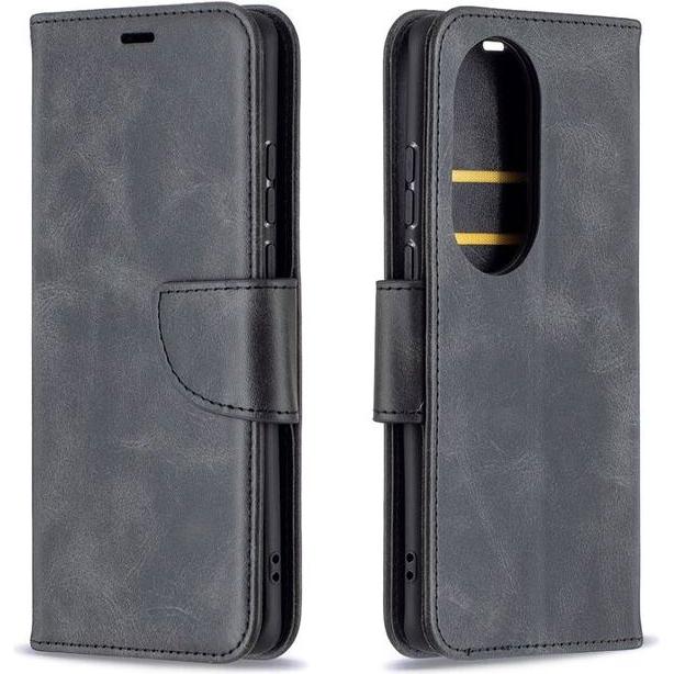 Thumbnail - MU Classic MAG Klassische Leder Hülle (Huawei P50 Pro), Smartphone Hülle, Schwarz