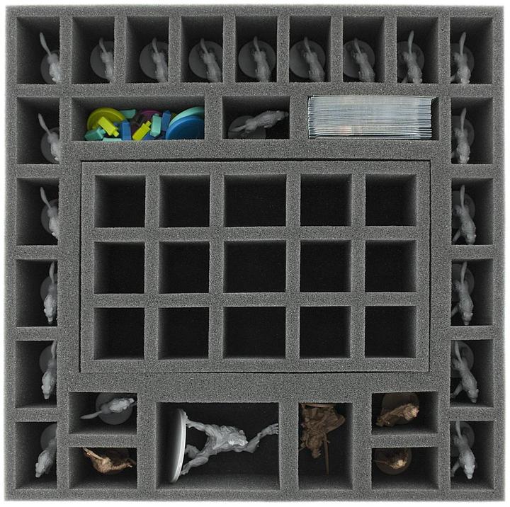 Actual product image Feldherr TRA63 - Transporter with 2 LBBG storage boxes for Zombicide Black Plague Kickstarter Knight