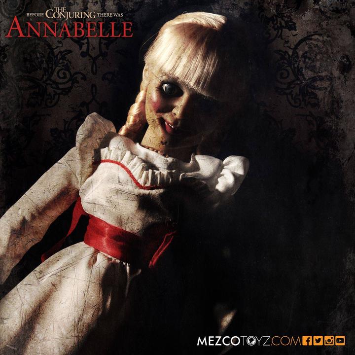 Actual product image Mezco Toys The Conjuring: Replica Annabelle