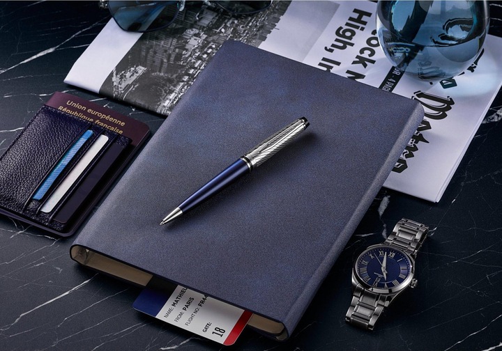 Produktbild Waterman Kugelschreiber Expert DeLuxe Blau C.C. (M-blau) (Blau, Metallisch, 1 x)
