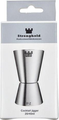 Immagine prodotto Stronghold Cocktail Messbecher, Inox, 20 / 40ml (Misuratore bar)