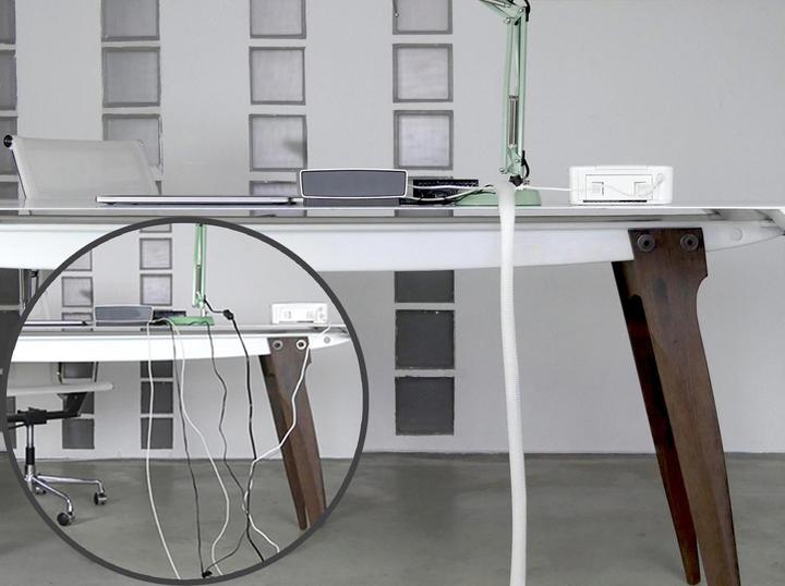 Actual product image Label-the-cable Cable organiser white 1 piece (LTC 5120) (Cable conduit, 200 cm)