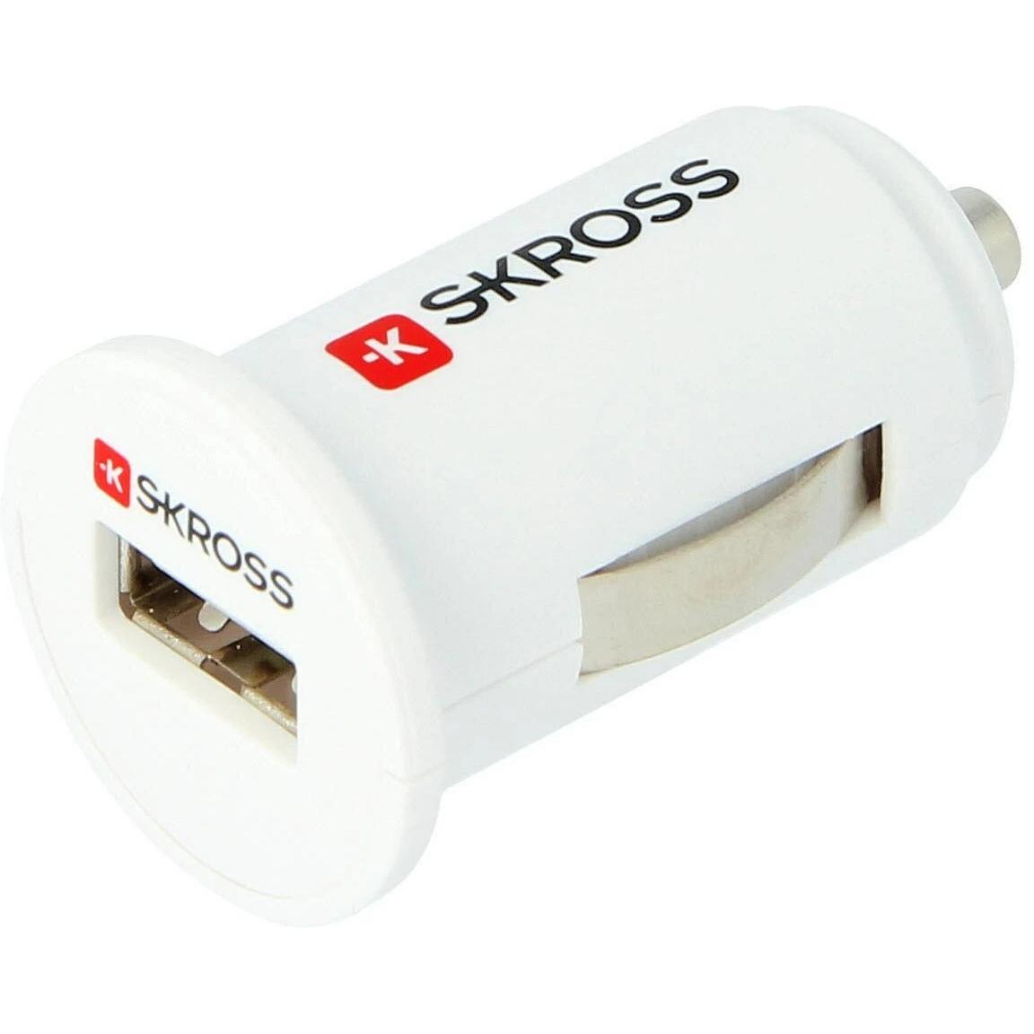 Skross Caricabatterie per auto, Adattatore per auto, Bianco