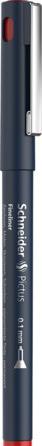 Produktbild Schneider Fineliner Pictus 0,1mm rot (Black, Rot, Silber, Tiefblau, 1x)