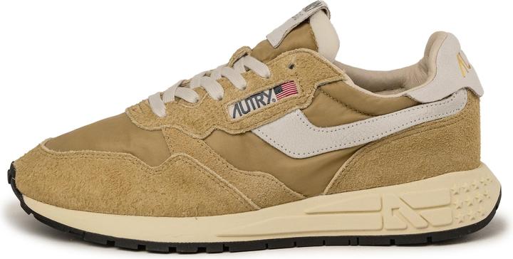 Image du produit Autry Reelwind Low *Nylon / Cracked Leather* White / Mustard (43)