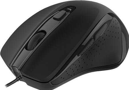 Actual product image Deltaco OFFICE with cord, ergonomic, quiet, black (Cable)