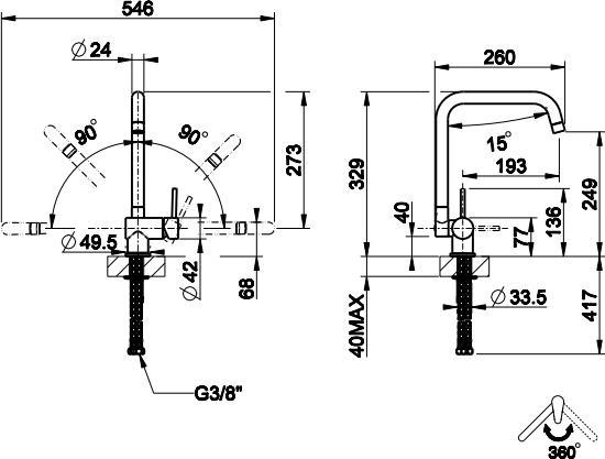 Image du produit Gessi Batteries Oxygene