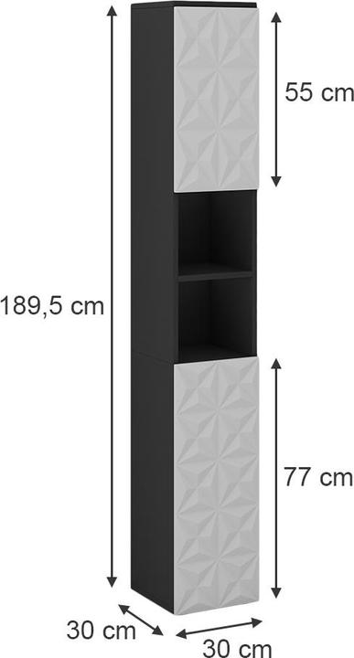 Produktbild Vicco Edge mit 2 Türen und 3 Fächer