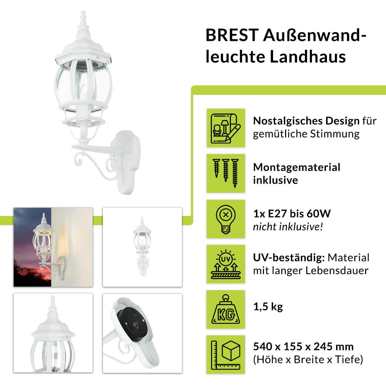 Thumbnail - Licht-Erlebnisse, Gartenbeleuchtung, Brest (E27, IP23)