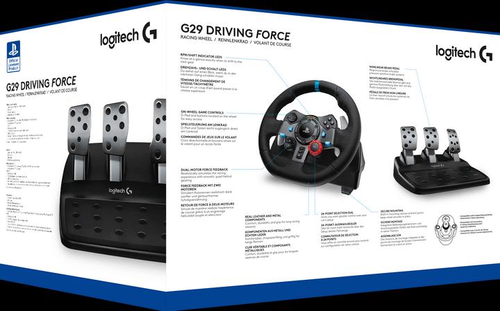 Image du produit Logitech G G29 Driving Force Racing Wheel (PC, PS3, PS4, PS5)