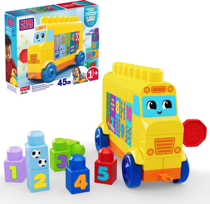 0 MEGA BLOKS Bau- und Lernbus